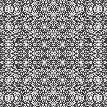 Grey floral seamless pattern textile design background Stock Illustration