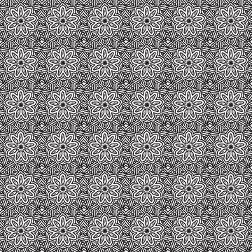Grey floral seamless pattern textile design (1) Stock Illustration