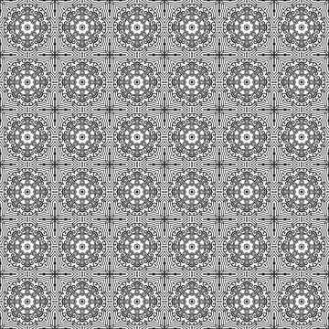 Grey floral seamless pattern, textile design, background repeat, digital prin Stock Illustration