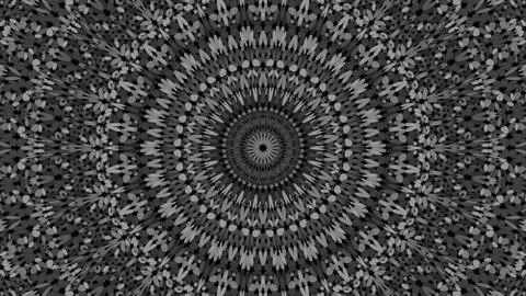 Grey flower ornate mandala pattern wallpaper - ethnic vector background Stock Illustration