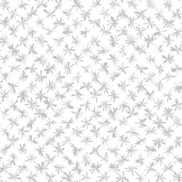 Grey flower pattern. Seamless vector background Stock Illustration