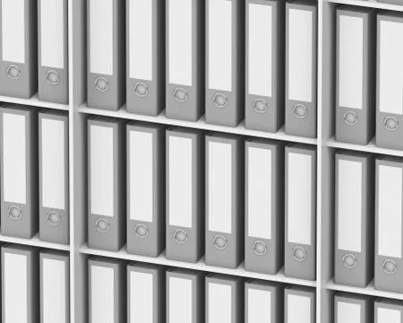 The grey folders Illustrazione stock