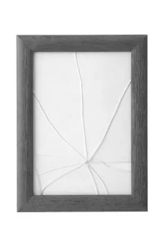 Grey frame on white background Stock Photos
