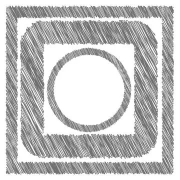 Grey Frames. Set of Grey Frames Isolated on White Background. Copyright: x... Stock Photos