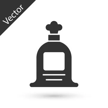 Grey Full sack icon isolated on white background. Vector Illustrazione stock