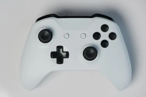 Grey game controller Stock Photos