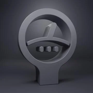 Grey Gauge scale icon isolated on grey background. Satisfaction, temperatur.. イラスト素材
