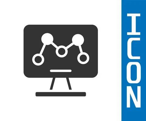 Grey Genetic engineering modification on laptop icon isolated on white イラスト素材