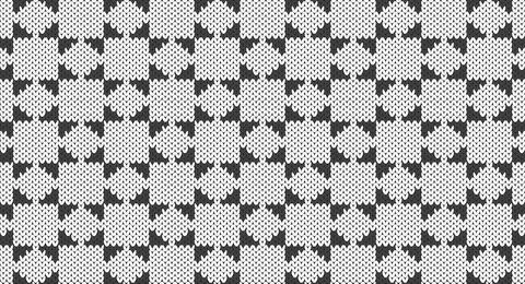 Grey geometric knitted pattern, Festive Sweater Design. Seamless Knitted Pa.. Stock Illustration