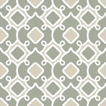Grey geometric seamless vector pattern Stock Illustration