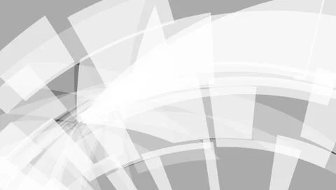 Grey Geometric Technology Background With Town Shape 库存插图