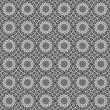 Grey geometric textile pattern background design Stock Illustration
