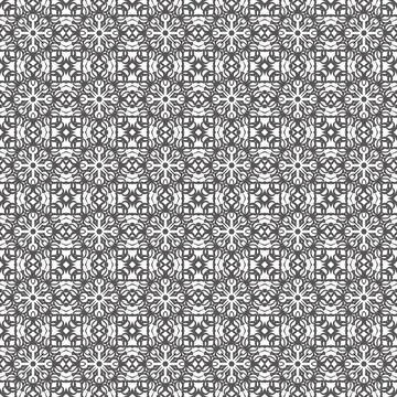 Grey geometric textile pattern background design Stock Illustration