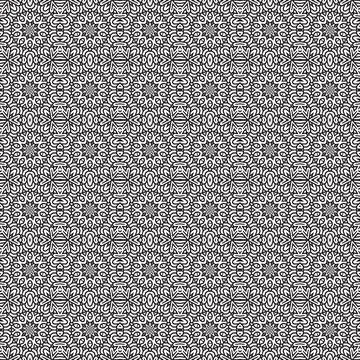 Grey geometric textile pattern design, seamless repeat, background, fabric Illustrazione stock