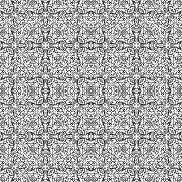 Grey geometric textile pattern, seamless repeat, background texture, design.. 스톡 일러스트