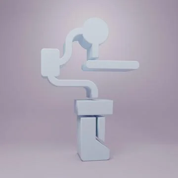 Grey Gimbal stabilizer for camera icon isolated on purple background. Minim.. Stock Illustration