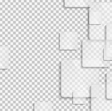 Grey glass transparent squares vector tech design イラスト素材