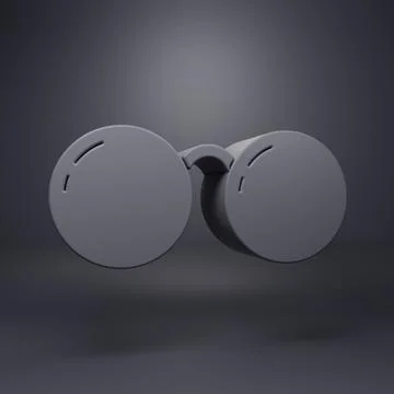 Grey Glasses icon isolated on grey background. Eyeglass frame symbol. Minim.. Stock Illustration