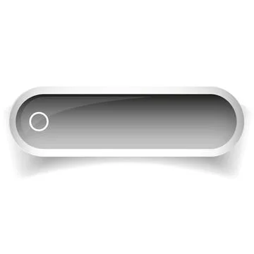 Grey glossy web bar button vector Stock Illustration