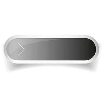 Grey glossy web bar button vector 库存插图