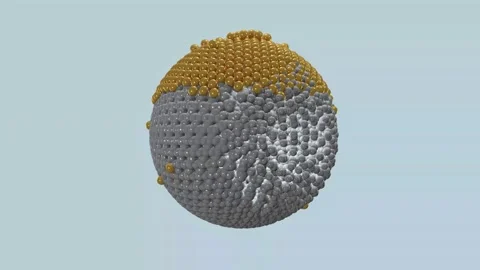 Grey-gold ball Stock Footage 196611720