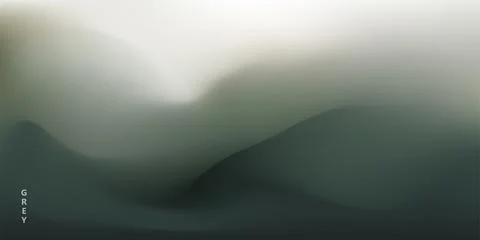 Grey gradient abstract background. Vector blurred fluid mesh texture with smo Stock Illustration