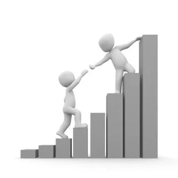 Grey graph Stock Illustration