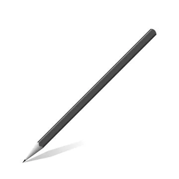 Grey graphite Pencil Stock Illustration