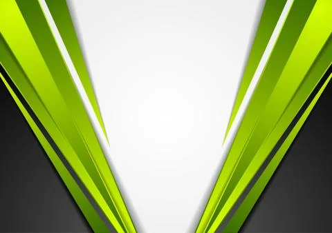 Grey, green and black tech corporate background Stock Illustration