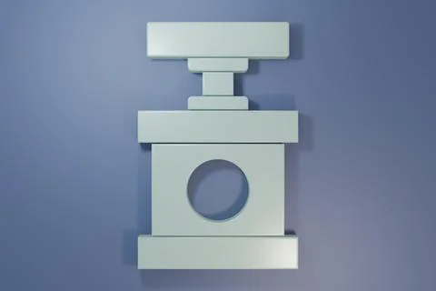 Grey Handle detonator for dynamite icon isolated on purple-blue background... イラスト素材