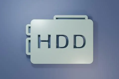 Grey Hard disk drive HDD icon isolated on purple-blue background. Minimalis.. 스톡 일러스트