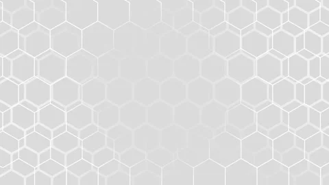 Grey hexagonal pattern looping animation. Stock Footage 286411431