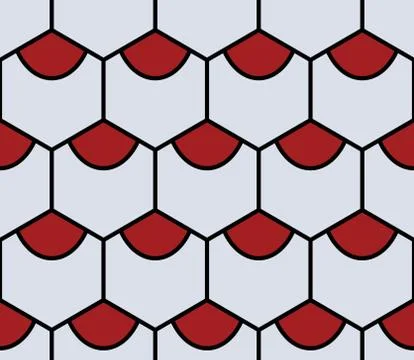 Grey hexahedron seamless pattern Stock Illustration