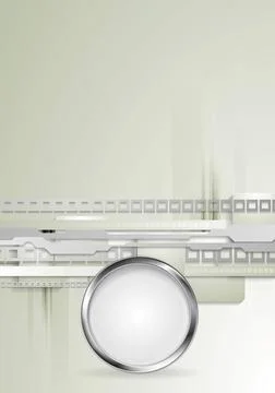 Grey hi-tech vector background with metallic circle Grey hi-tech backgroun... Foto stock