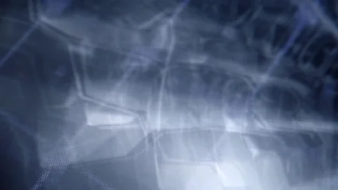 Grey holographic alien object / entity Stock Footage 109271717