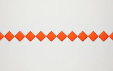 Grey horizontal stitched leather background with rhombs 스톡 일러스트