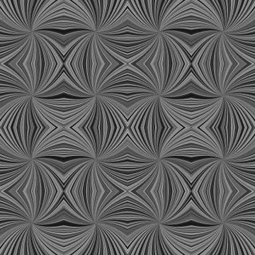 Grey hypnotic abstract seamless striped vortex pattern background design Stock Illustration