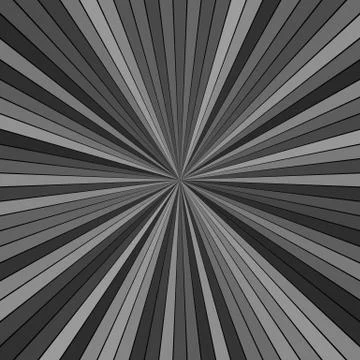 Grey hypnotic abstract striped sun burst background design Stock Illustration