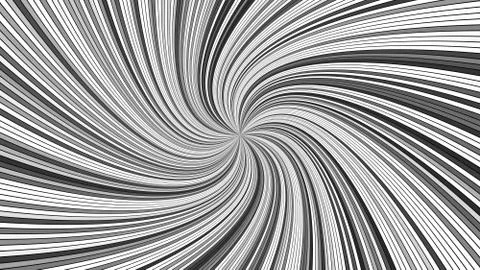 Grey hypnotic abstract striped vortex background design with swirling rays Stock Illustration