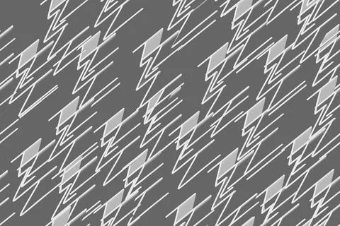 Grey Isometric Background Seamless Pattern, 3D Illustration Stock Illustration