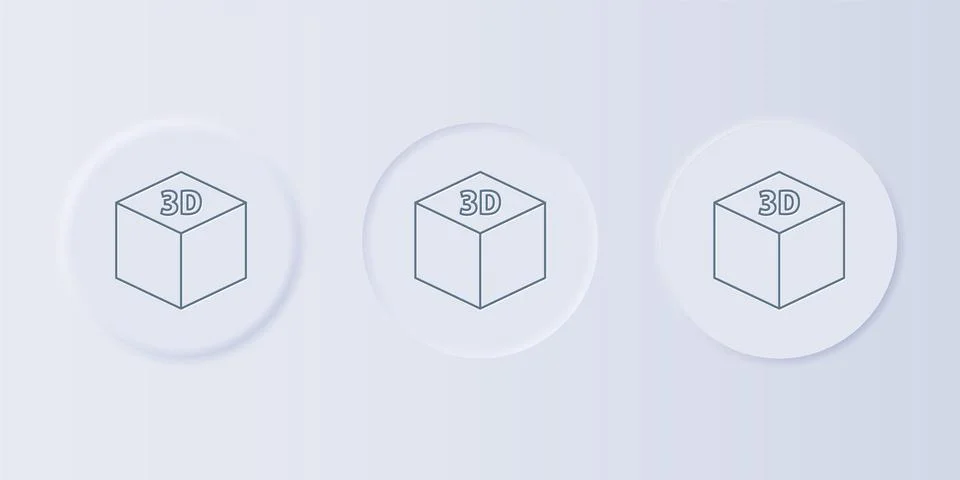 Grey Isometric cube icon isolated on grey background. Geometric cubes solid.. Stock Illustration