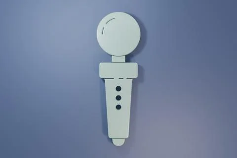 Grey Joystick for arcade machine icon isolated on purple-blue background. J.. Stock Photos