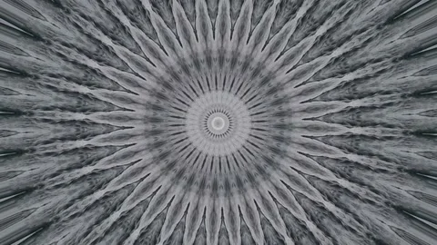 Grey kaleidoscope pattern Stock Footage 159270834