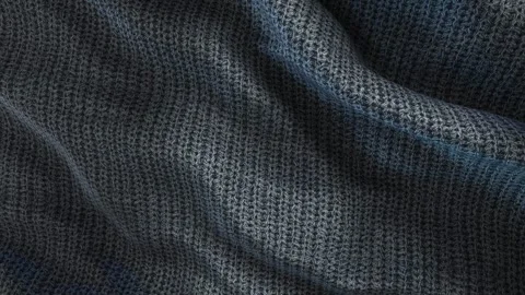 Grey Knitted - Motion Fabric Background Stock Footage 240989407