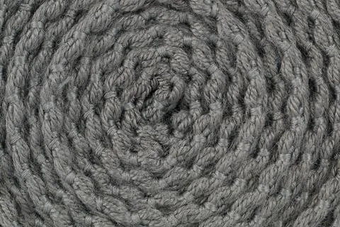 Grey knitting wool texture for pattern and background Stock Photos