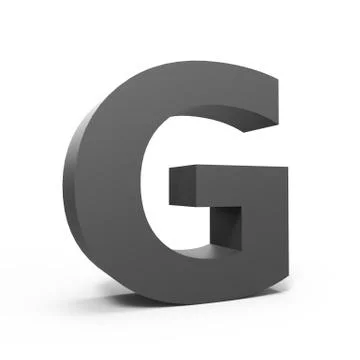 Grey letter G Stock Illustration