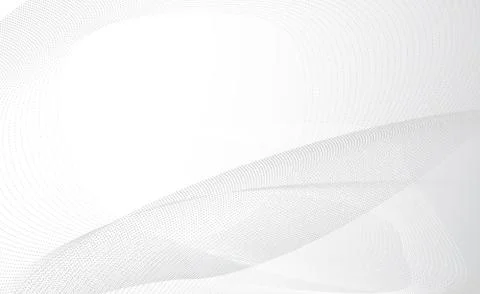 Grey light Glowing particles liquid dynamic flow. Trendy fluid cover design. Illustrazione stock
