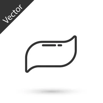 Grey line Toothpaste icon isolated on white background. Vector Stock Illustration