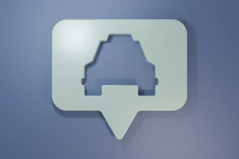 Grey Map pointer with taxi icon isolated on purple-blue background. Locatio.. Stock Photos