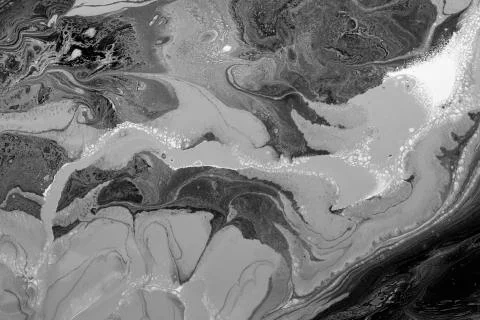 Grey marble design, abstract patterns, watercolors, background Illustrazione stock